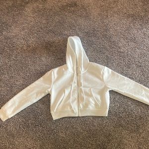 White Cropped Jacket - SHEIN size M